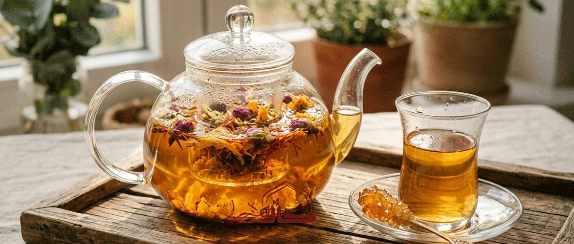 Serving herbal teas and specialty teas on the Lahijan menu