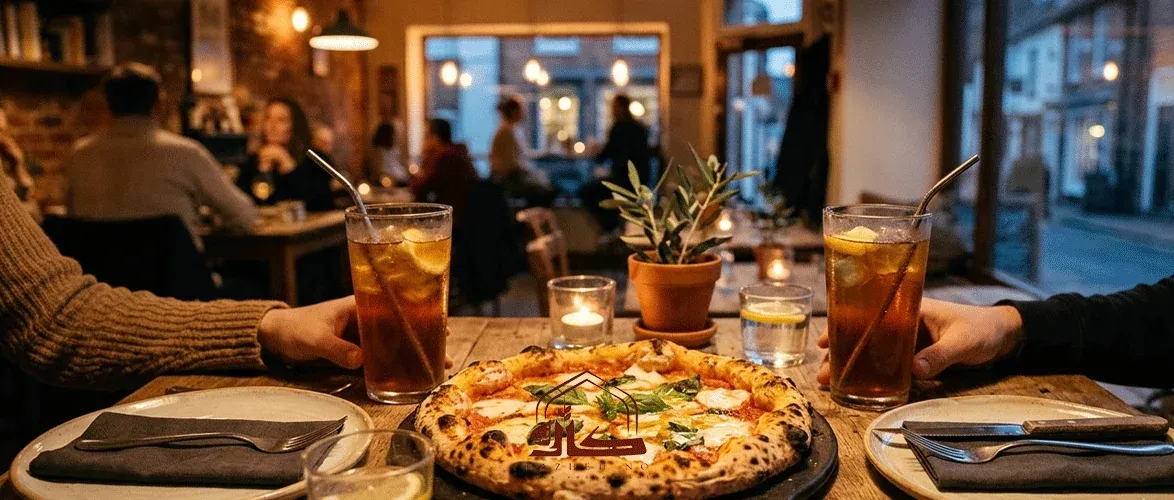 Kajeh No Café offers a great setting for enjoying pizza during a get-together with friends or family.