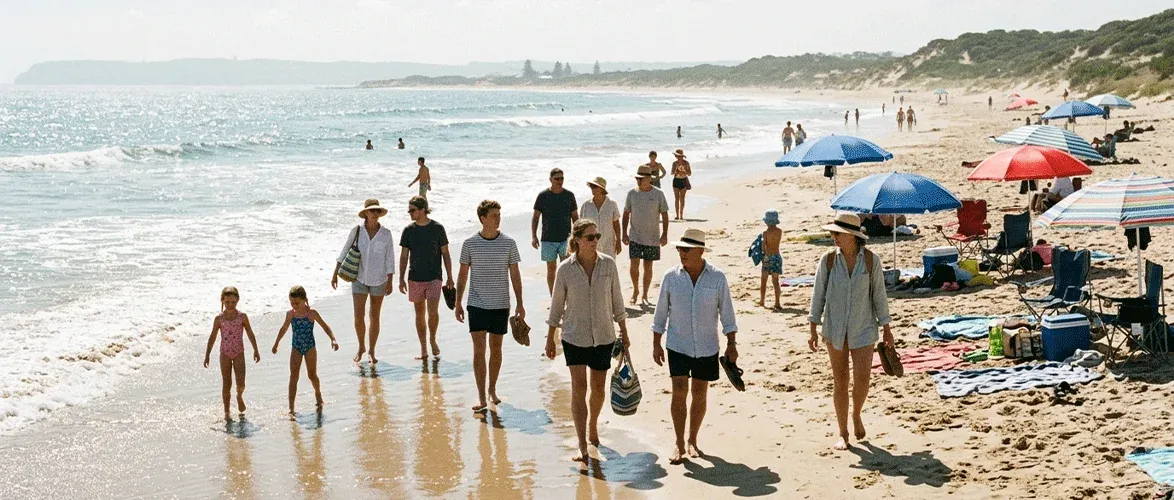 Beach activities in the one-day trip itinerary to Chamkhaleh