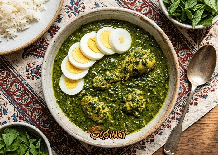 Gilani Sour Chicken with local herbs and a tangy, spicy flavor.