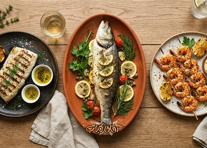Comparing whitefish, stuffed fish, and grilled shrimp to make a better ordering choice.