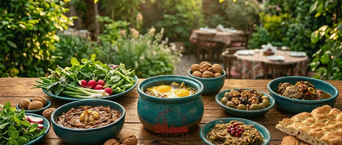 Vegetarian and traditional Gilani dishes