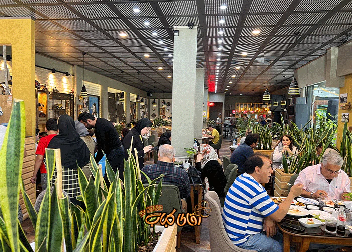 Large table and VIP room at Mr. Kebab restaurant, available for booking for special gatherings.