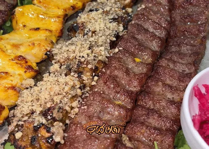 Authentic Iranian Kebab—one of the most popular choices on the Mr. Kebab menu.